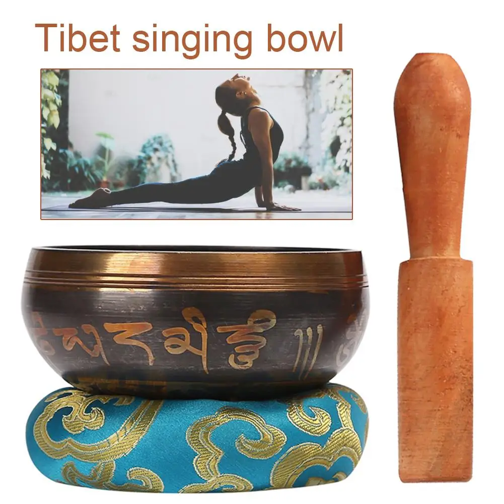 Уникальная металлическая тибетская Поющая чаша с плотом и - Цена: 1 180,46 руб.