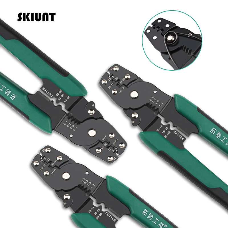 SKIUNT обжимные плоскогубцы инструмент для зачистки стальных многофункциональных