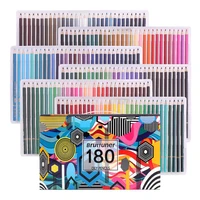 professional set colouring pencils of 180 colors soft wax based cores drawing sketching shading coloring school supplies