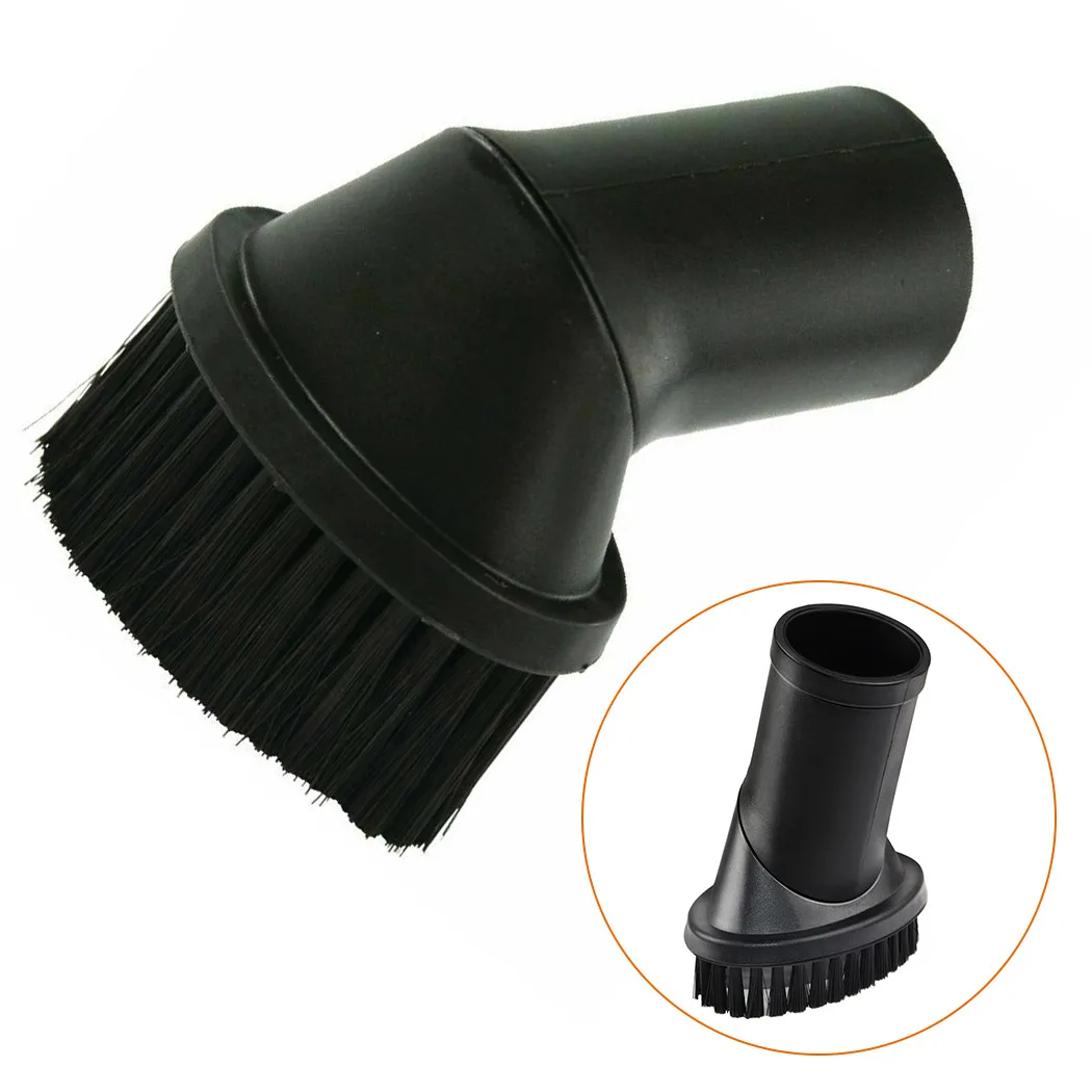 

1pc Round Brush & 1pc Hose Adapter Black Round Brush For Karcher Inner Diameter 32-35MM Vacuum Cleaner Accessories