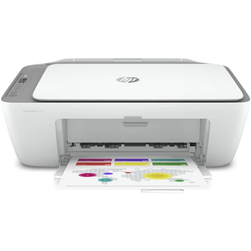МФУ струйный HP DeskJet 2720 A4 цветной белый [3xv18b]|МФУ мультифункциональное устройство| |