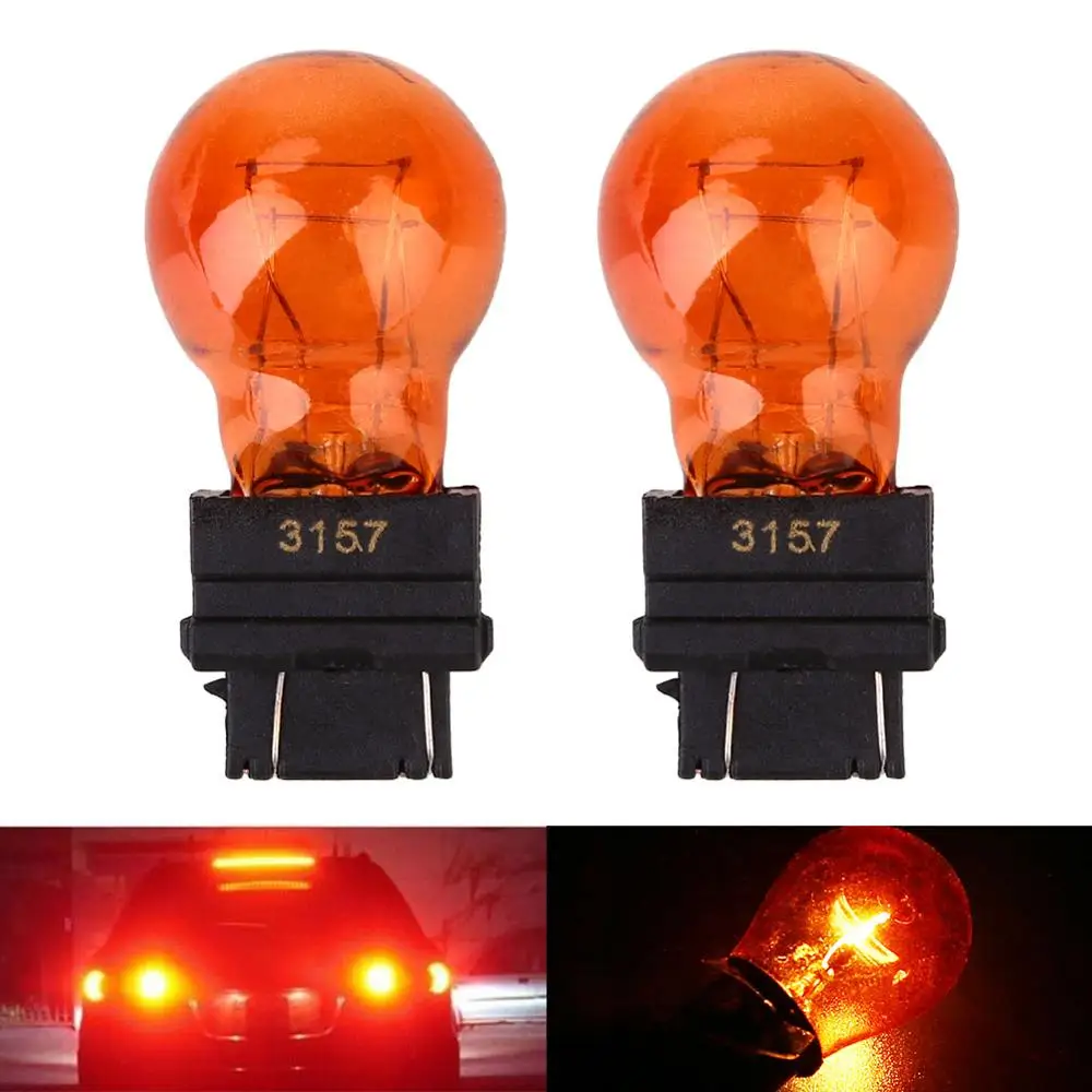 5 шт. автомобильный мини-желтый светильник 3157 сменная цветная клиновая лампа