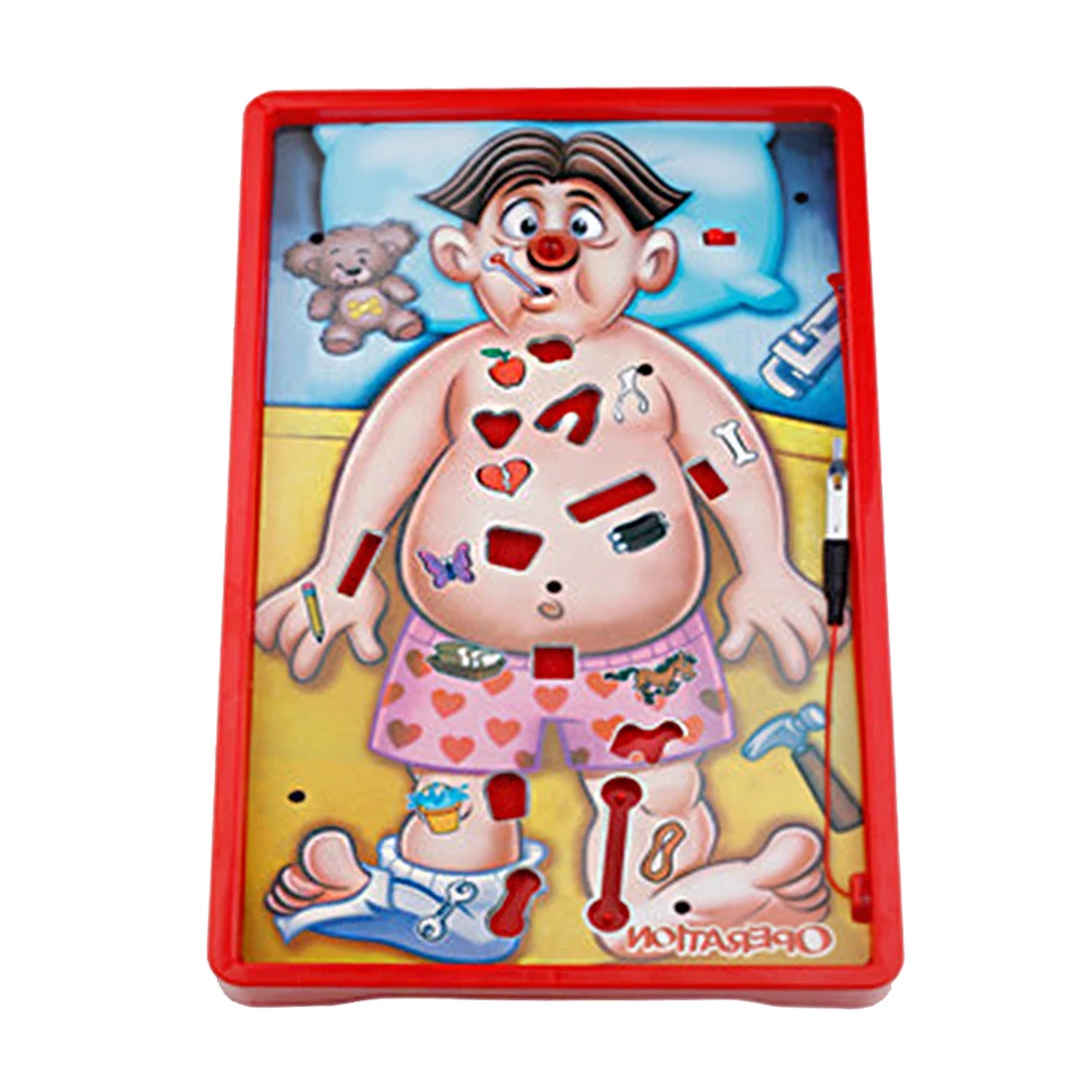 

Operation Game Doctor Pretend Funny Battery Powered Children Education Board Interactive Toy Table Entertainment With Sound