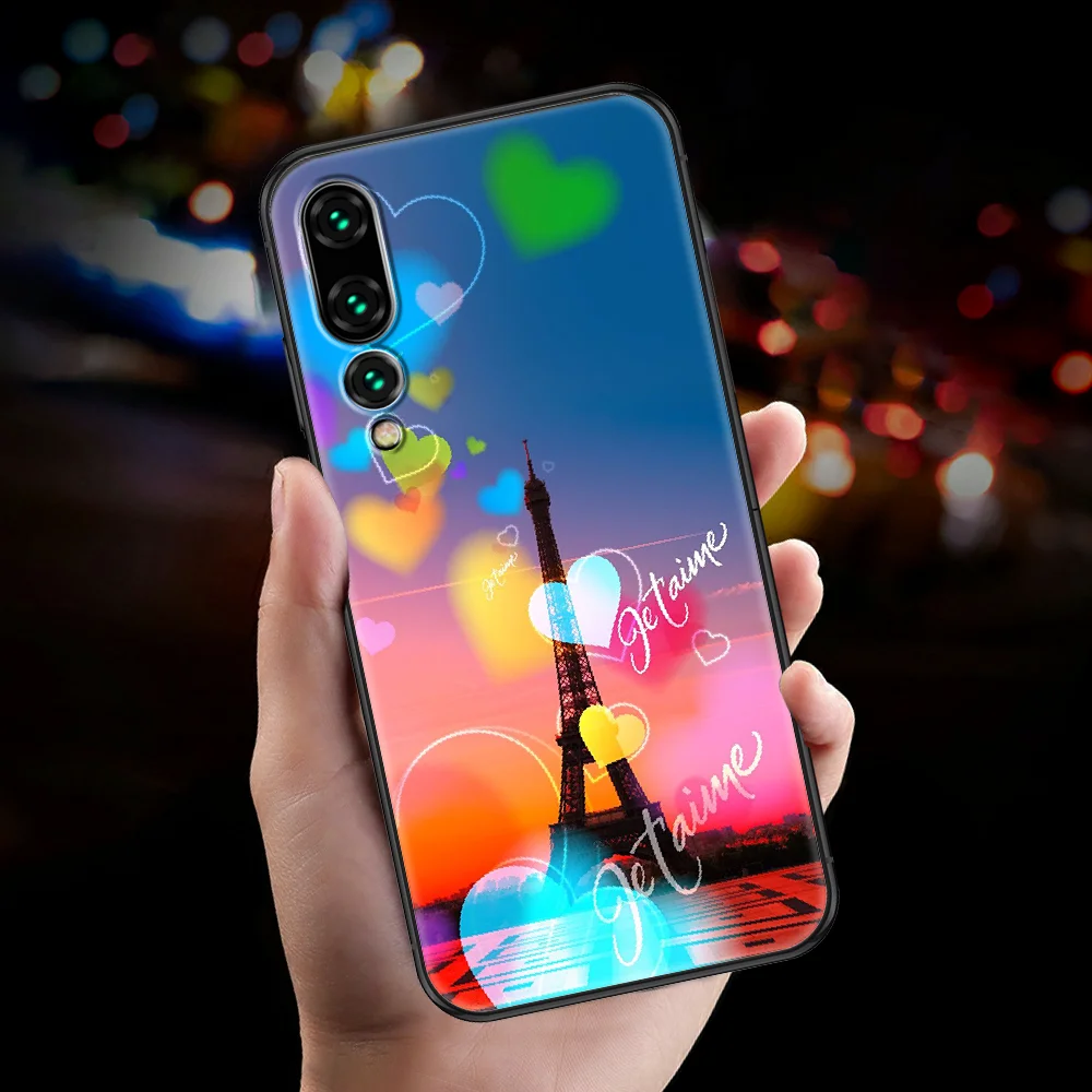 Романтический чехол для телефона с изображением Эйфелевой башни Парижа Huawei P Mate