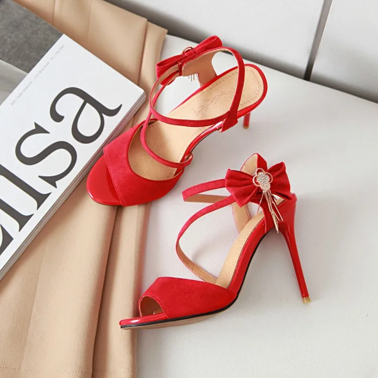 Сандалии женские на высоком каблуке босоножки оверсайз 11 15 размеров обувь с