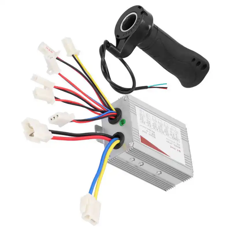 Electric Bicycle Scooter Controller+Throttle Grip 36V 800W Brush Controller Short Cable Throttle Kit | Спорт и развлечения