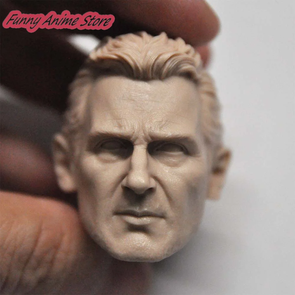 

1/6 Scale Super Daddy Liam Nissen Unpainted Head Sculpture Model Fit 12" Soldier Action Figure Body