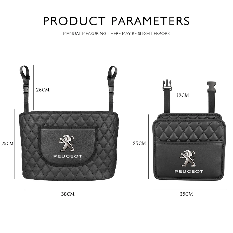 Car Seat Back Storage Bag High Capacity Stowing Tidying Pocket For Peugeot 205 308 206 307 3008 207 208 2008 5008 107 106 807 | Автомобили