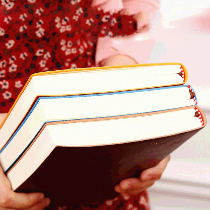Блокнот из мягкой искусственной кожи записная книжка для школы и офиса A6 A5 B5 |