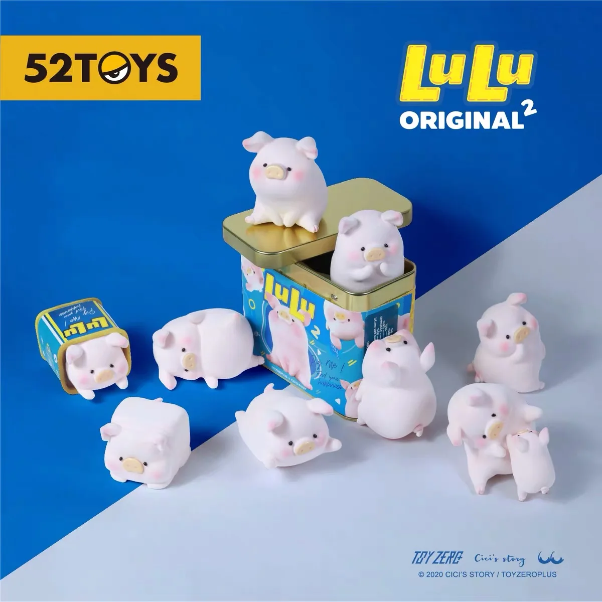 

LULU Canned Pig Cute Cartoon Bauble Model Classic Series 2nd Generation Kawaii Toy Blind Random Box