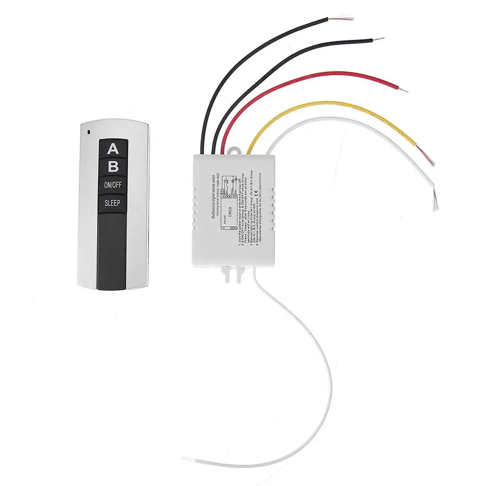 1/2/3 Channel ON/OFF 220V Wireless Remote Control Switch Receiver Transmitter for Lamp Light Electrical Equipments Drop Ship |