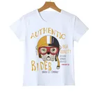 Мопс rider 2018 новые модные летние Мопсов футболка с персонажами из мультфильмов футболка с изображением животного для маленьких мальчиков и девочек рубашка с короткими рукавами Для детей, на лето футболки