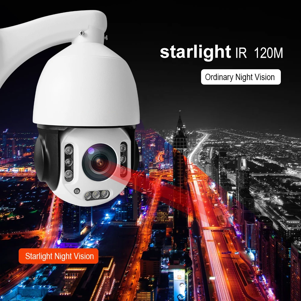 IMPORX 5MP 20X HD 2592*1944P Беспроводная человекообразная распознавание автоматическое отслеживание H.265 Wifi PTZ IP камера IR 100M камера безопасности