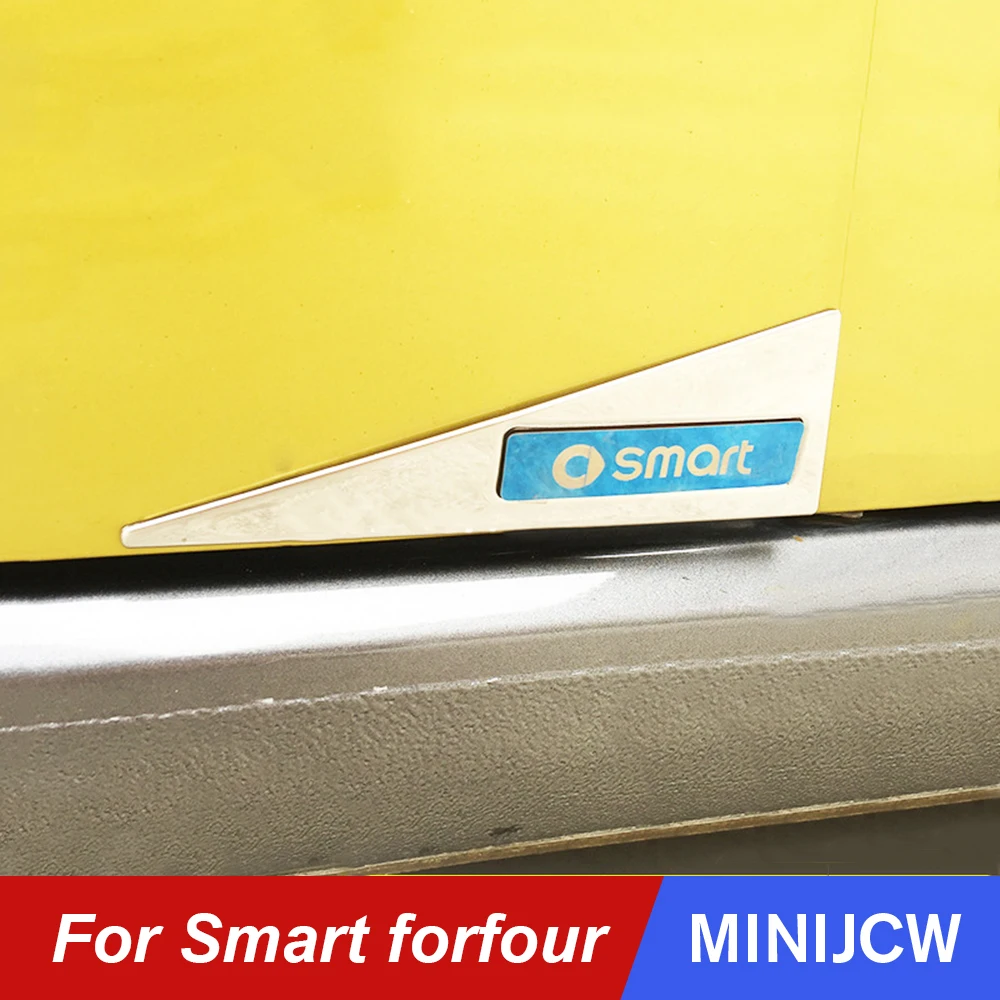 Стайлинг автомобиля протектор углов двери нержавеющая сталь треугольник анти