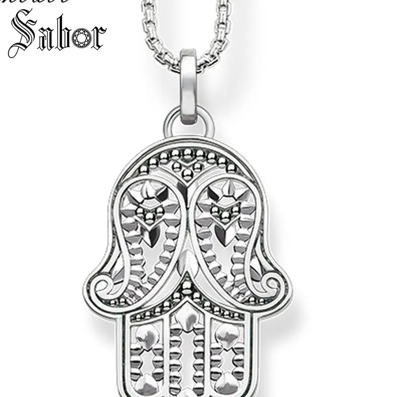 Ожерелье Fatima's ручная цепочка подарок для женщин женский серебряный цвет