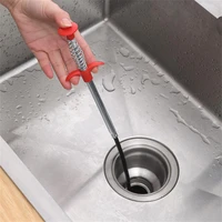 new 90cm pipe dredge home portable kitchen bathroom sink sewer dredging tool with four jaw gripper quickly clean garbage tools