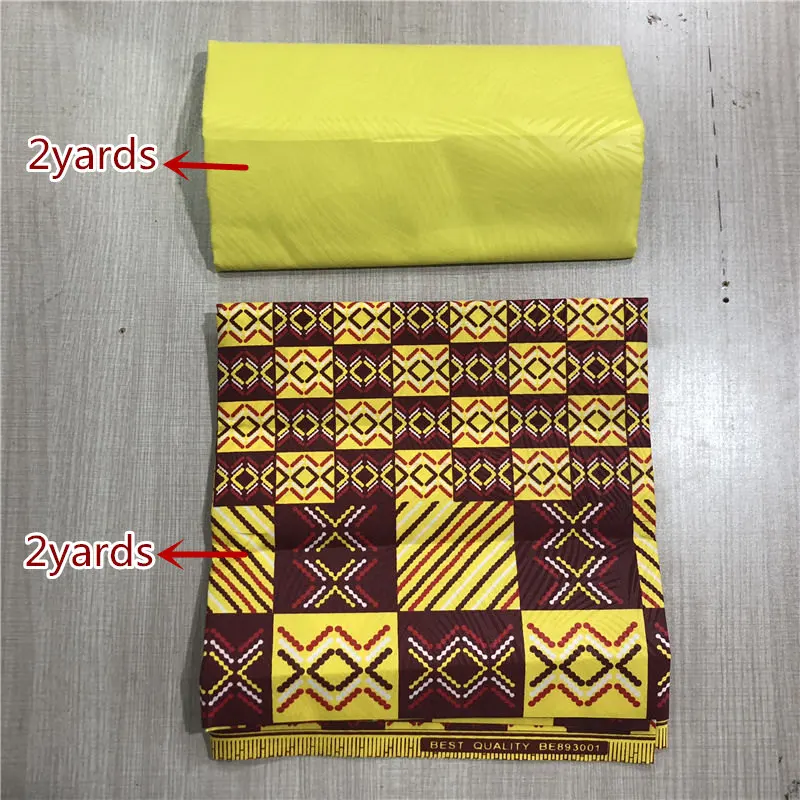4 Ярда полиэфирная восковая ткань Анкары тиснение Chitenge Гана Kente с принтом