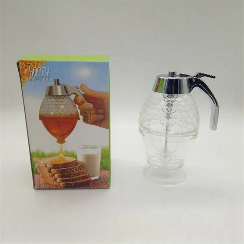 

Honey Syrup Squeeze Bottle Honey Jar Container Bee Drip Dispenser Kettle Storage Pot Stand Holder Juice Syrup Cup Kitchen Gadget