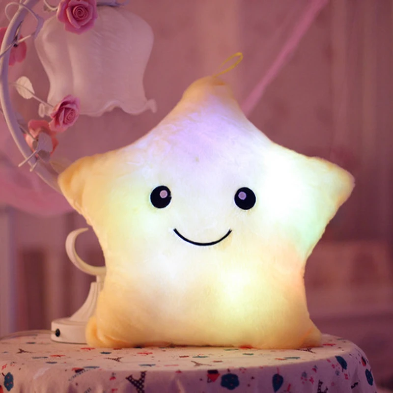 Популярная Милая Подушка звезда 35*40 см светящаяся подушка со