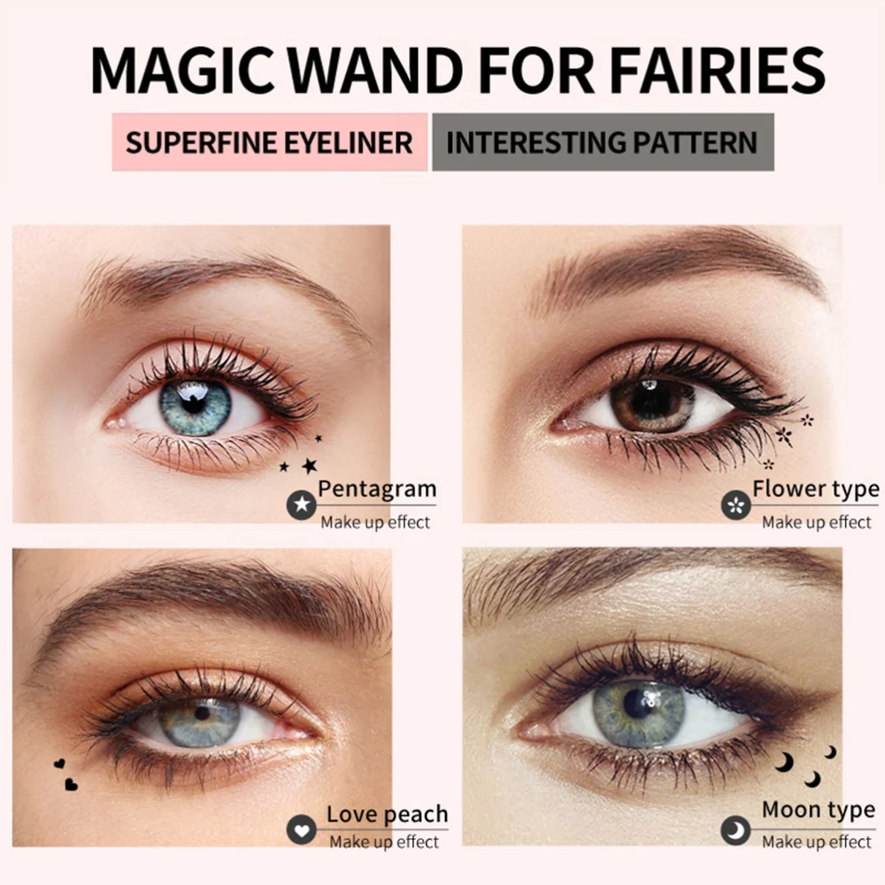 

4pcs Double Sided Eyeliner Stamp Liquid Eye Liner Eye Makeup Supply