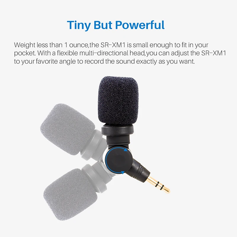 Saramonic SR XM1 беспроводной записывающий Vlog микрофон 3 5 мм Jack TRS Plug and Play Mic для iphone