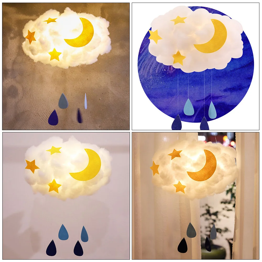 

1 Bag DIY Cotton Cloud Light Creative Kids Children's Room Bedroom Cloud Light