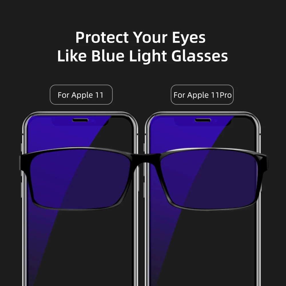 10D защита экрана из закаленного стекла с защитой от синего света для iPhone 11 Pro MAX XR Xs
