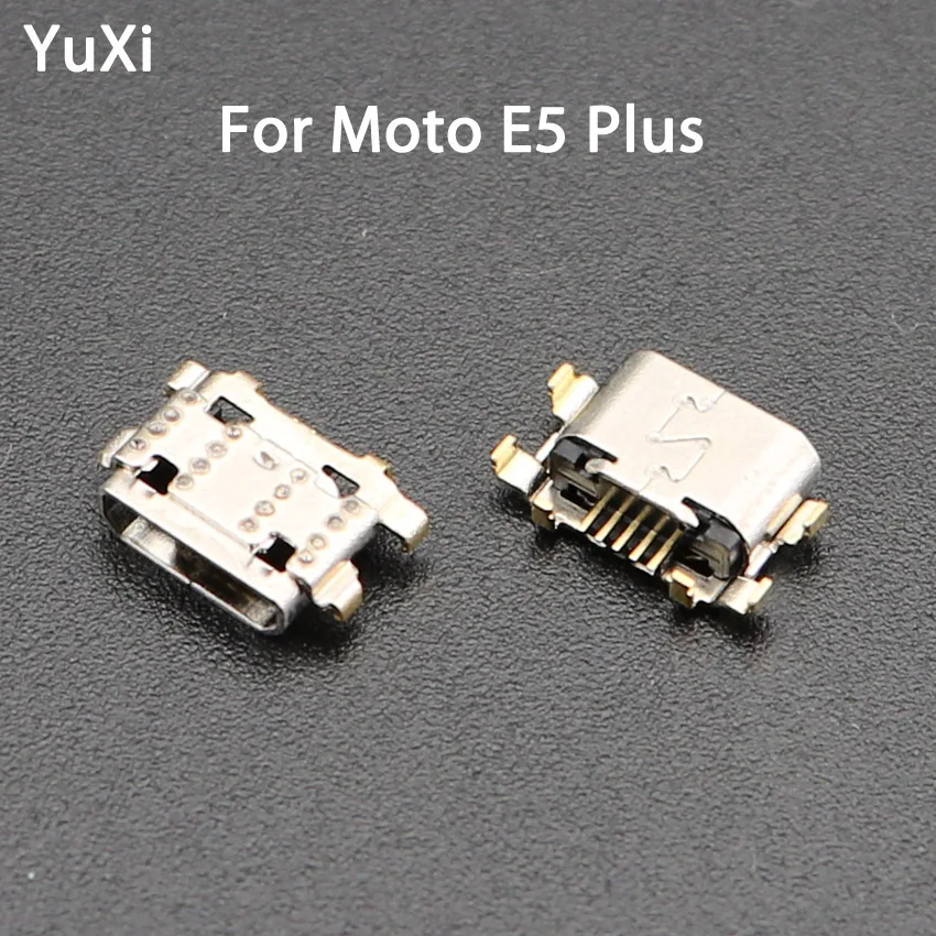 

YuXi 10Pcs Power Charging Port Repair Replacement Jack Socket Plug Connector 5pin Micro USB For Motorola MOTO E5Plus E5 Plus