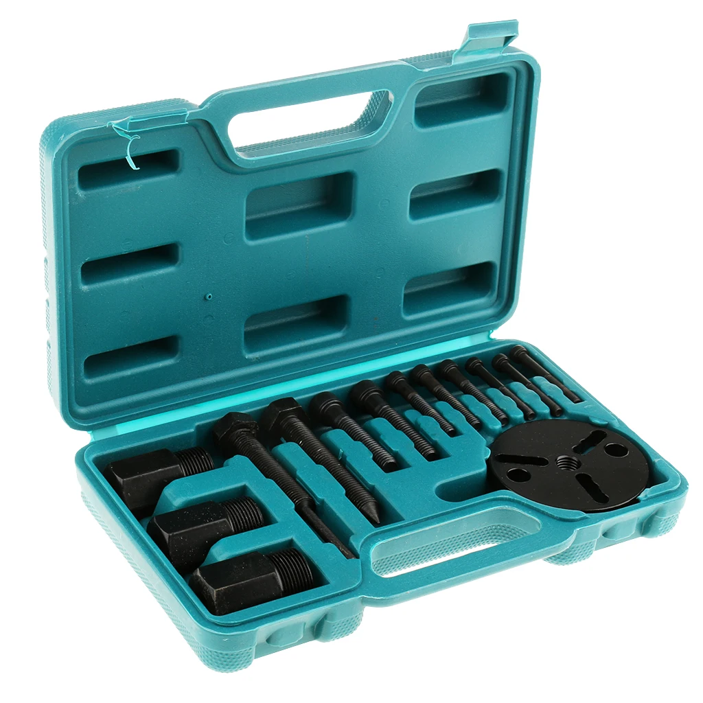 14pcs Car Air Conditioning Compressor Clutch Tool Kits AC Puller Remover Installer |