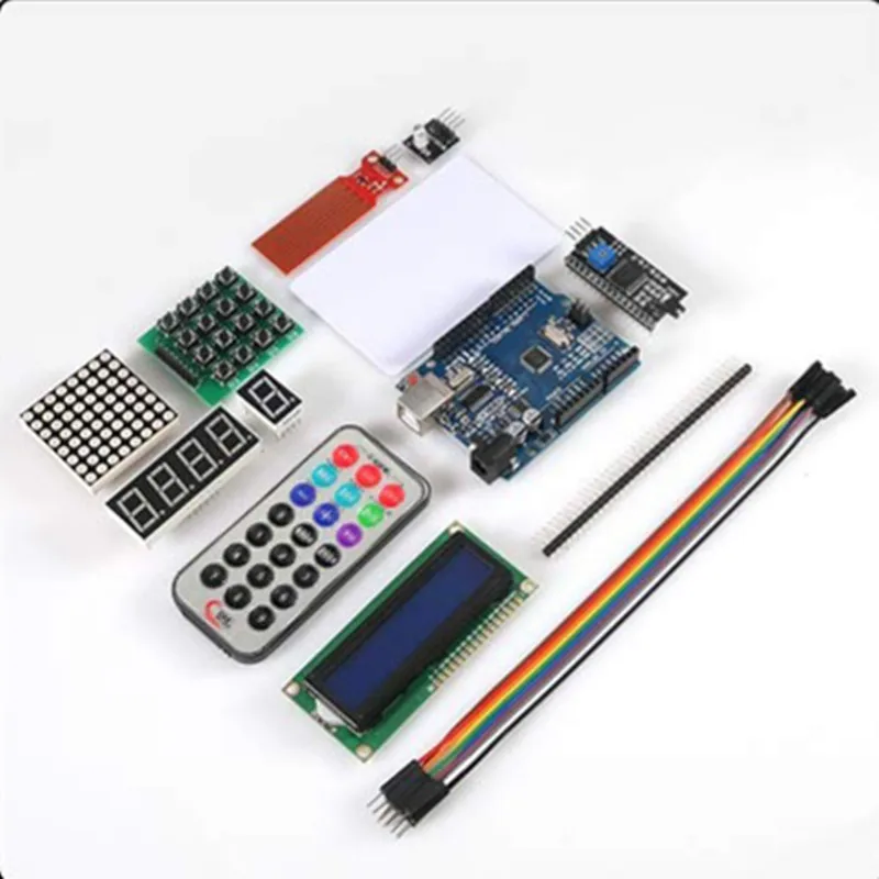 Начальный набор для обучения Arduino UNO R3 - Uno макетная плата и держатель шагового