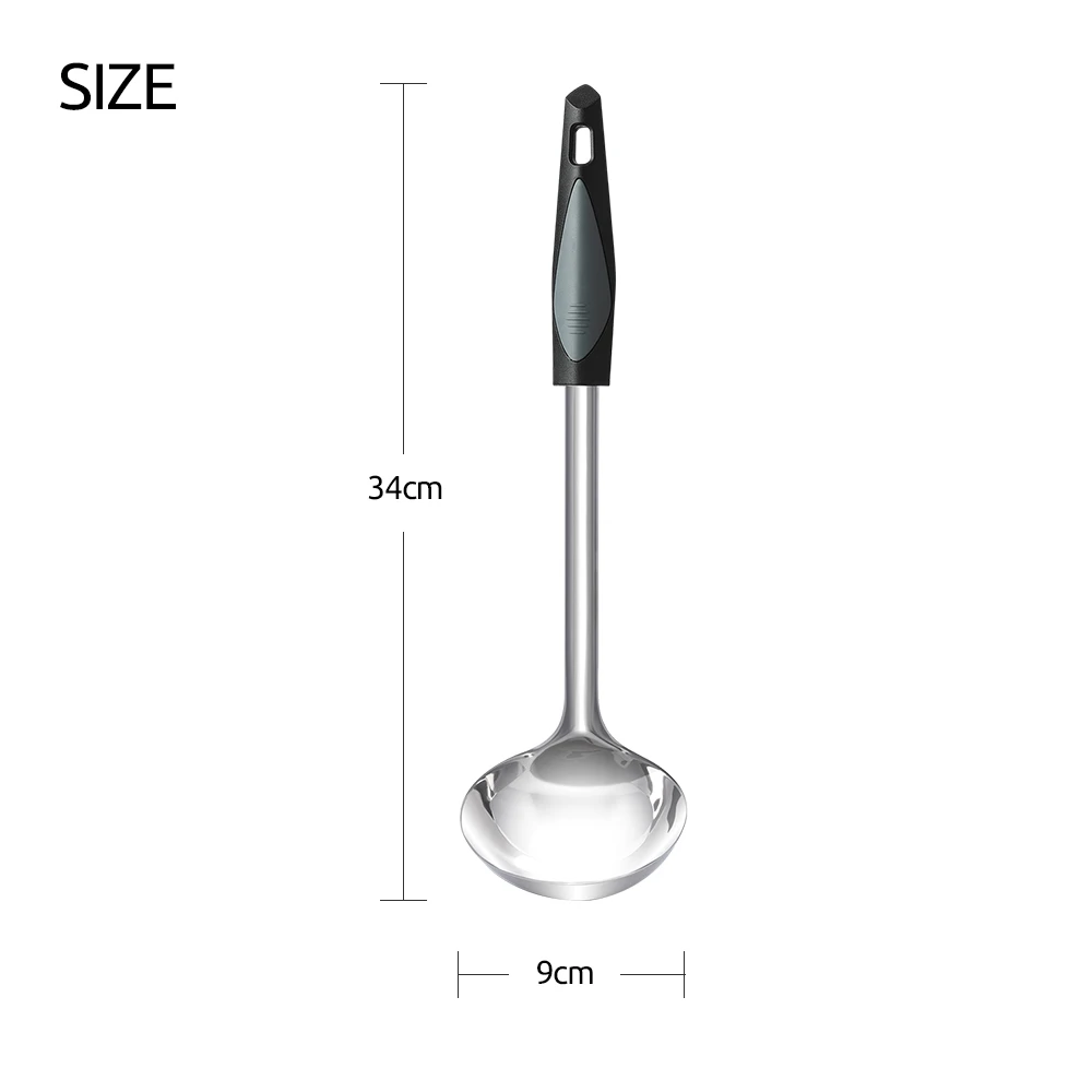 

Seacreating Premium 12Inch Stainless Steel BIG SIZE Ladle with Comfortable Grip Soup Ladle with Long Handle Ample Bowl Capacity