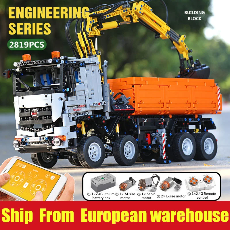 DHL 20004 Technic автомобильный Мотор мощность мобильный совместимый Legoing 42009 кран MkII