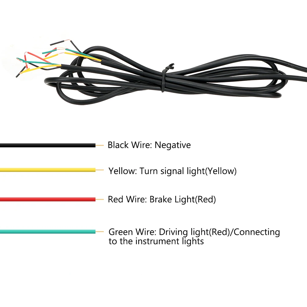 

LEEPEE Driving Lamps Amber Turn Signal Light Car Rear Windscreen Light Flow LED Trunk Strip Light Red Tail Brake Lamp 1 Pair