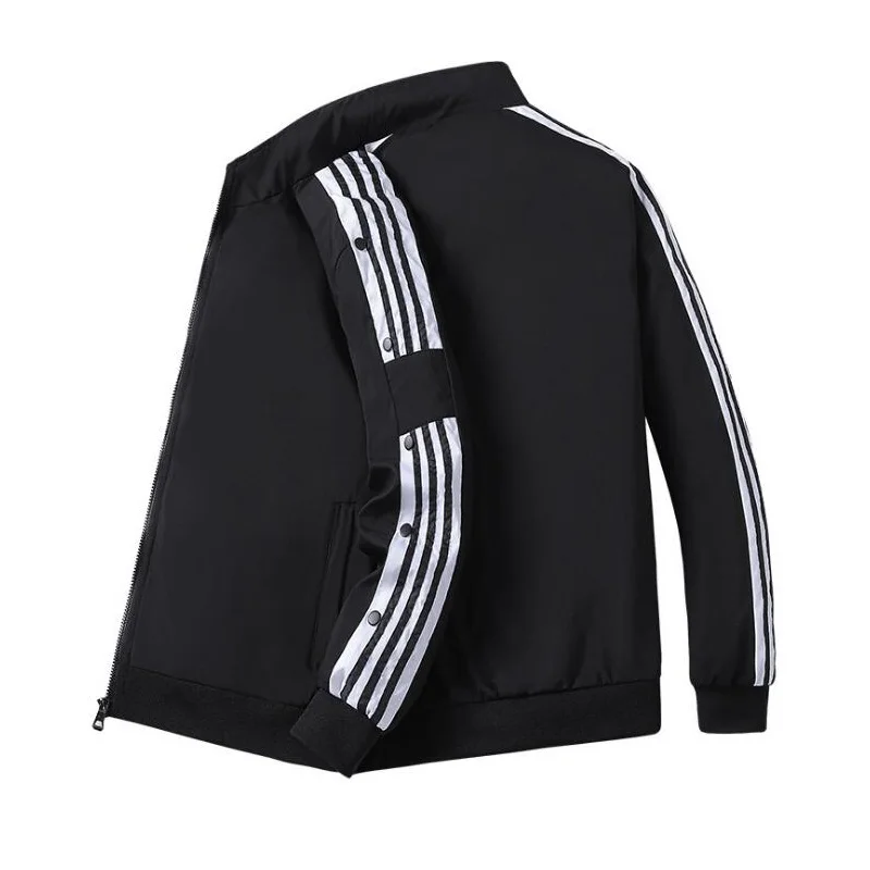 

Весенний кардиган на молнии в полоску, Мужская ветровка, мужская куртка, уличное пальто для женщин и мужчин, белые мужские пальто