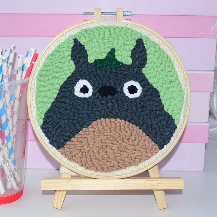 

2021 New Alice DIY Embroidery Kit Beginner Pink Wool Embroidery Kit Cross Stitch Kit Russia Threading Embroidery