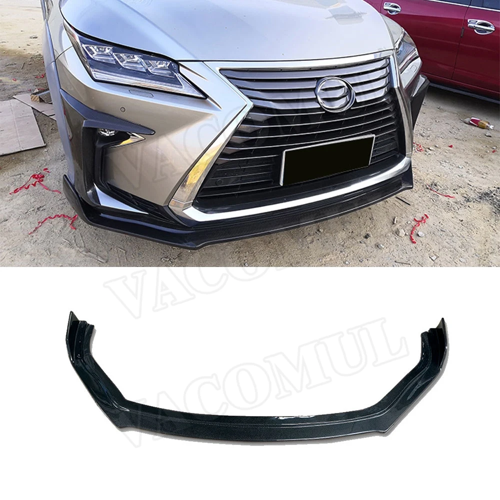 

Carbon Fiber Front Lip Spoiler For Lexus RX300 RX450H 2016-2020 FRP Car Head Bumper Chin Guard Car Styling