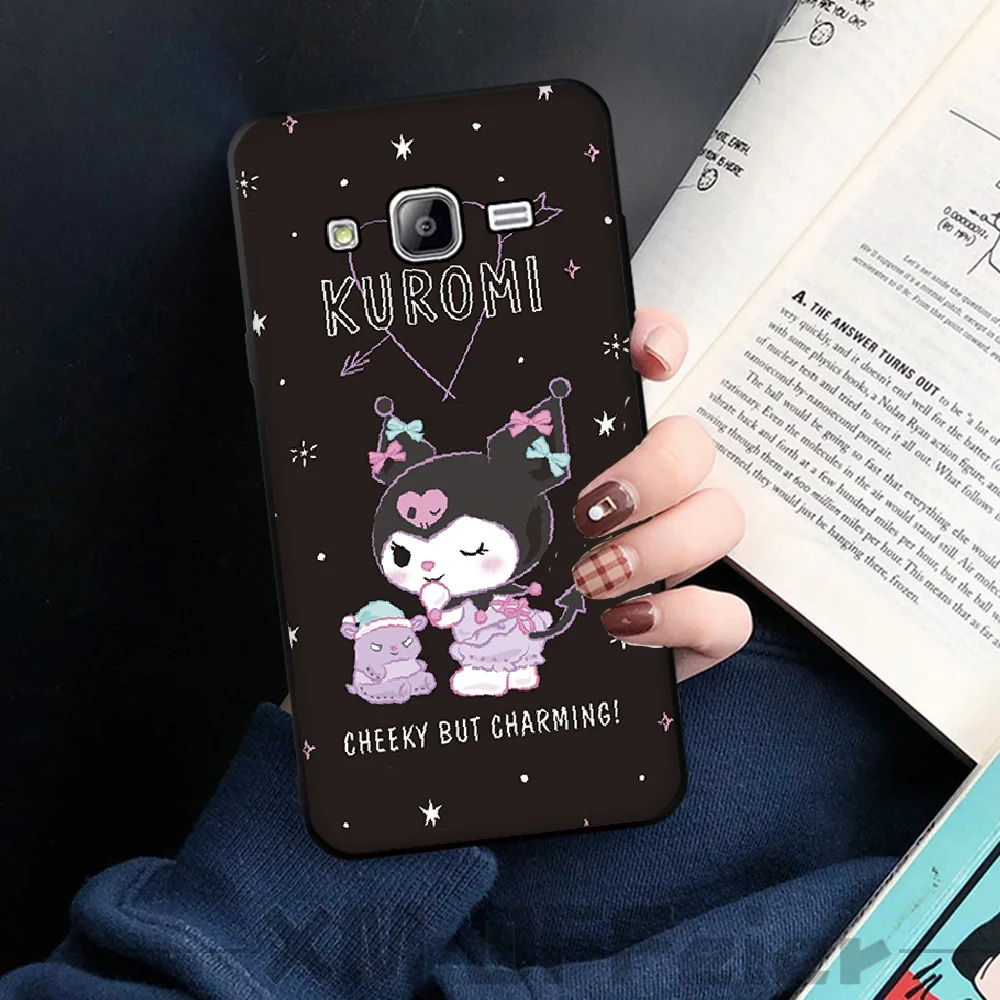 BaweiTE Kuromi цветной милый мягкий силиконовый черный чехол для телефона Samsung J6 Prime 7 Plus