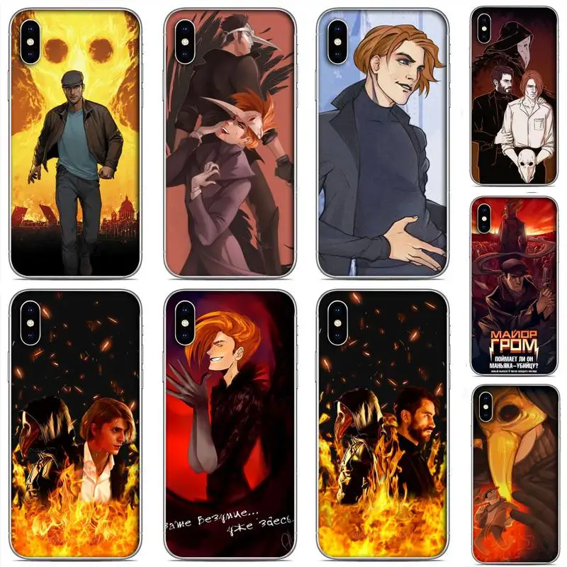 

Major Grom Phone Case For Clear-Iphone 5 5s se 6 6s 7 8 11 12 X Xs Xr Pro Plus Max Mini Cover