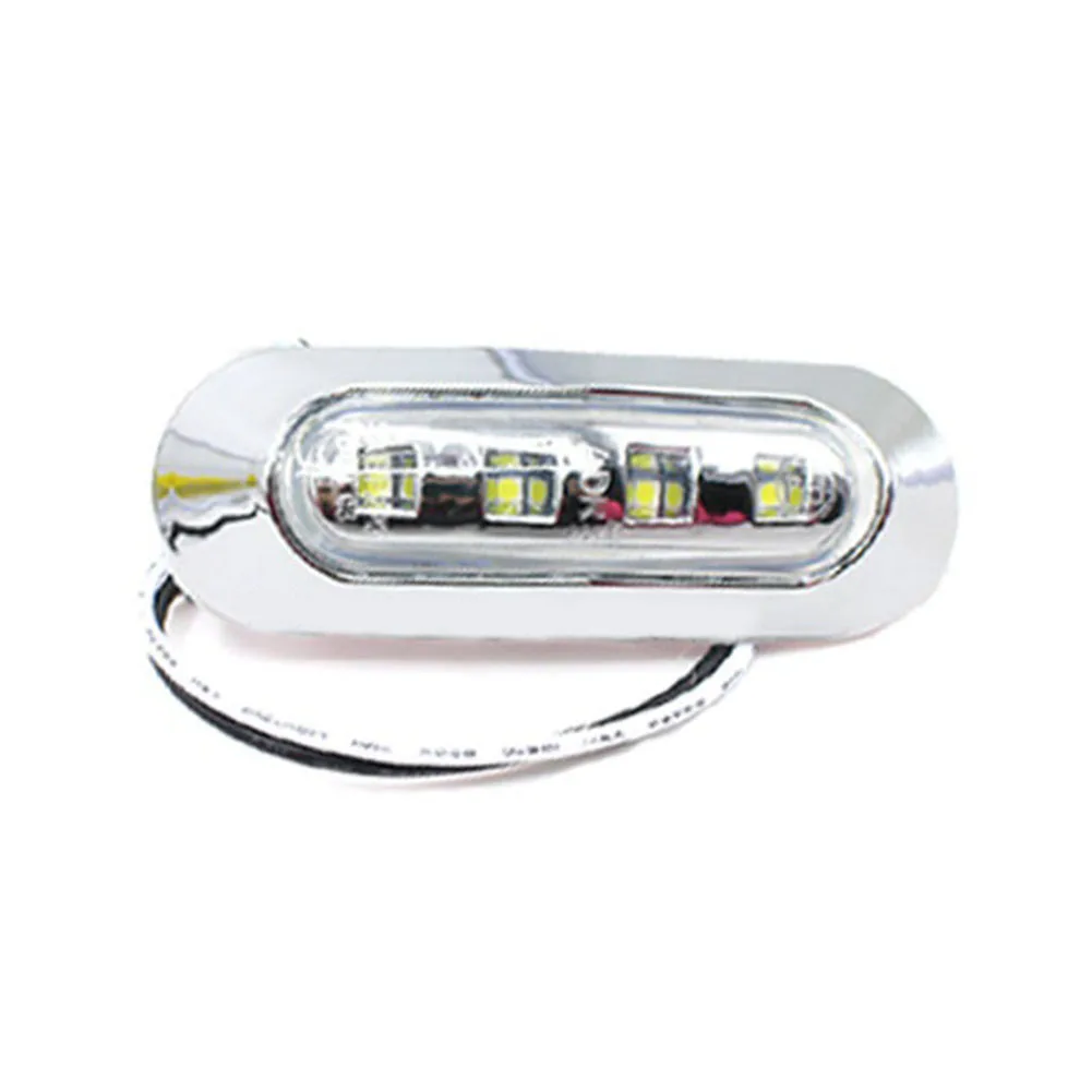 4 Led зазор грузовик указатель поворота хром Рамка 12 В 24 Автомобильный задний