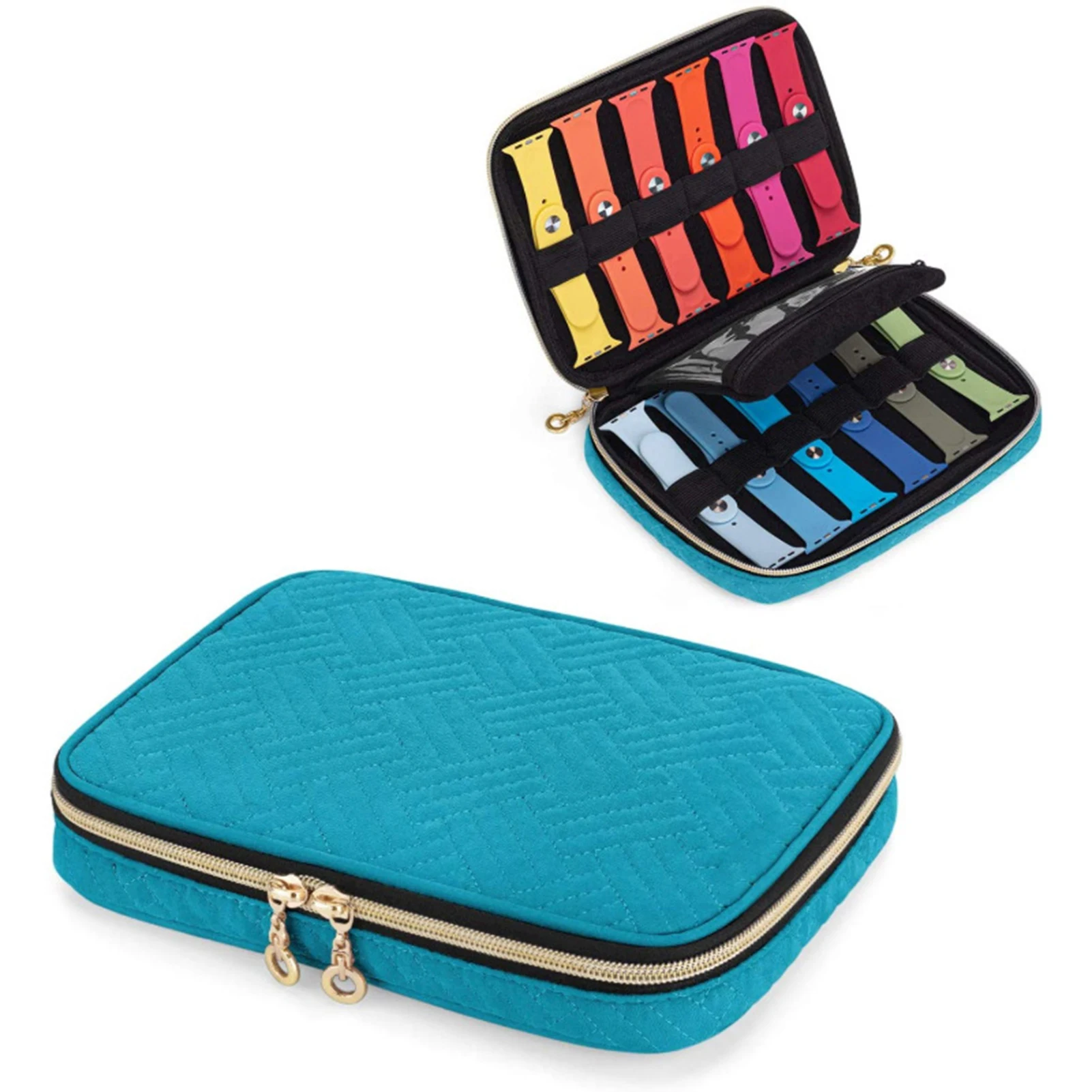 

Watch Storage Bag Waterproof Dustproof Anti Falling Large Capacity Easy to Carry Multifunctional Travel Storage Organizer Bag