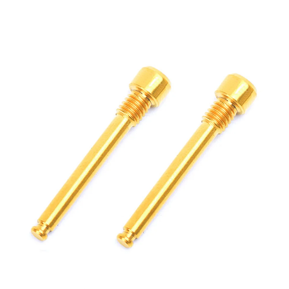 2 Pcs M4 Titanium Alloy Bicycle Disc Brake Caliper Bolts MTB Bike Rainbow Screw Repair 2-4N.M Torque M4x30mm Bike Parts
