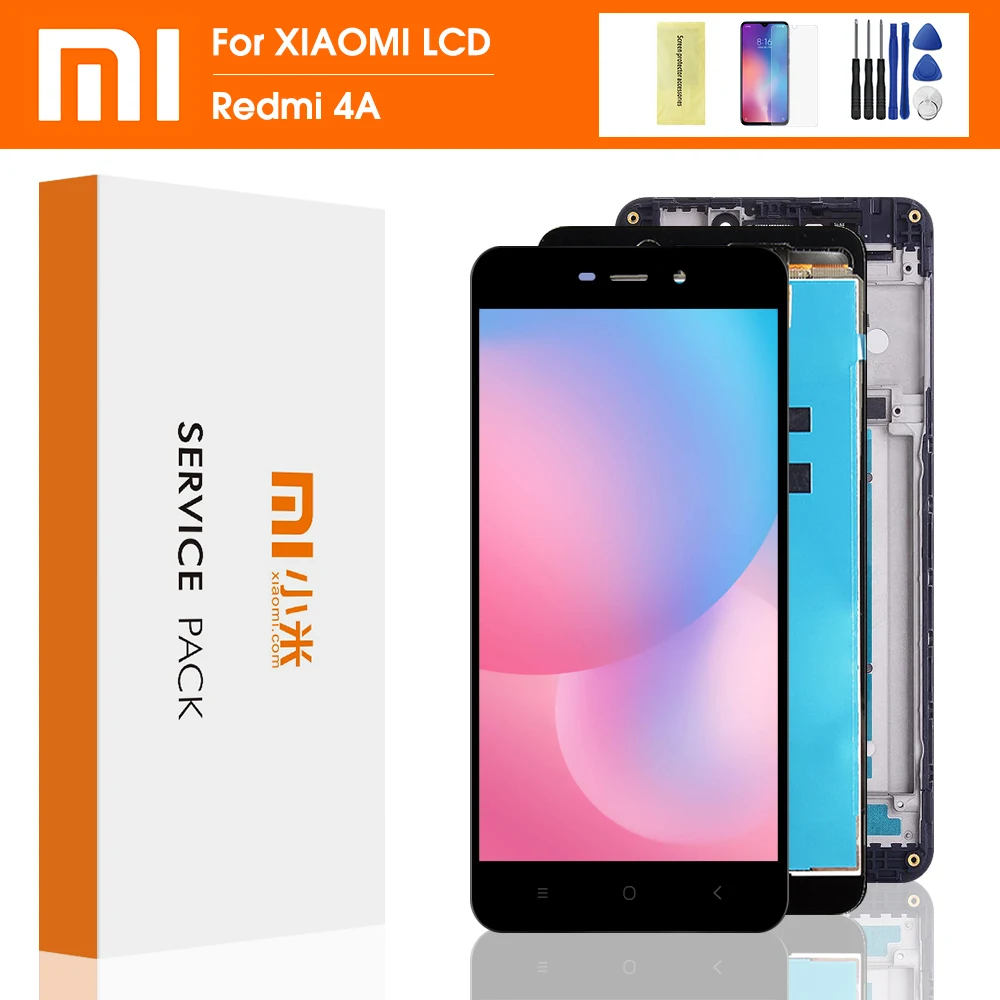 100% протестированный ЖК-дисплей для Xiaomi Redmi 4A сенсорный экран дигитайзер в сборе