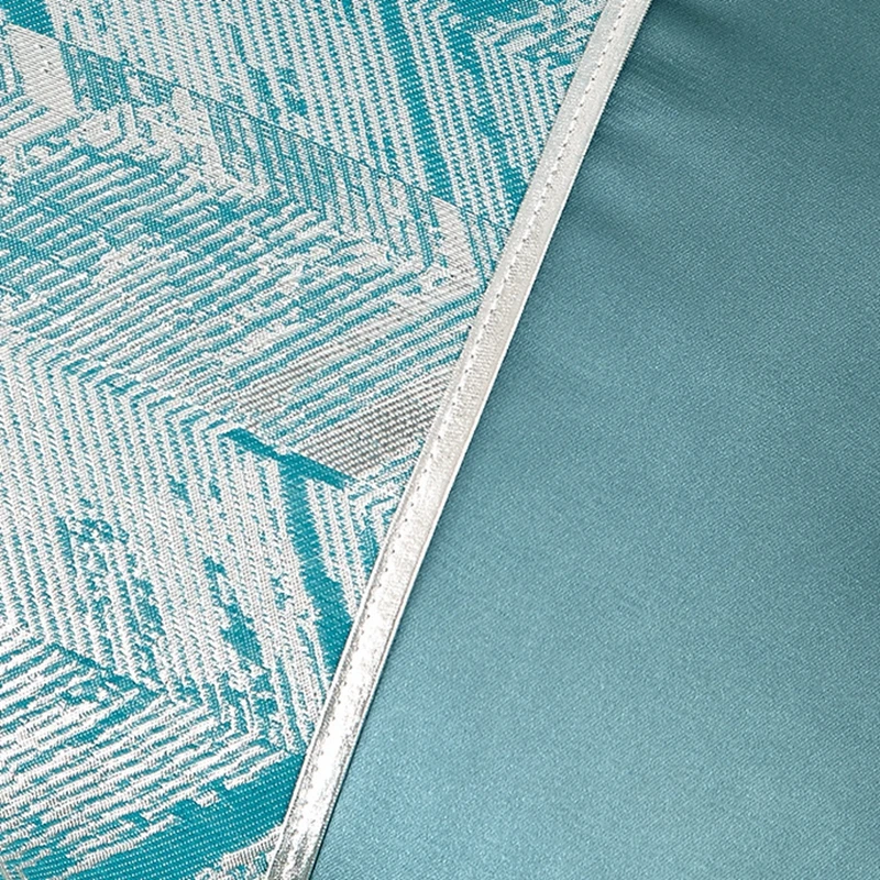 

High Precision Jacquard Pillowcase Embroidery Satin Geometric Striped Decorative Pillows Home Decor Bed Sofa Chair Cushion Cover