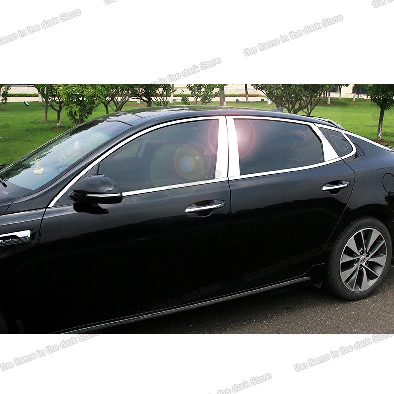 Lsrtw2017 хромированная отделка окна автомобиля из нержавеющей стали для Kia K5 Optima 2016