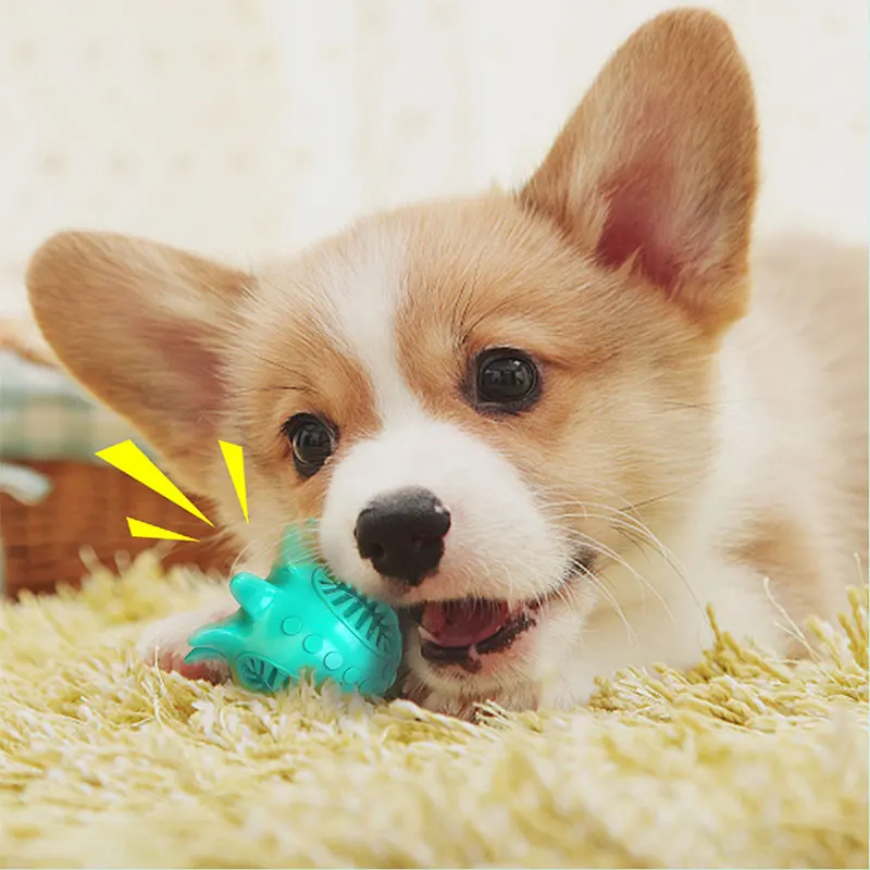 

Dog Toy Octopus Shape Chewer Bite Resistant Scream Toy Dog Molar Stick Toothbrush Ball Explosion Model Teeth Toy Pet Supplies