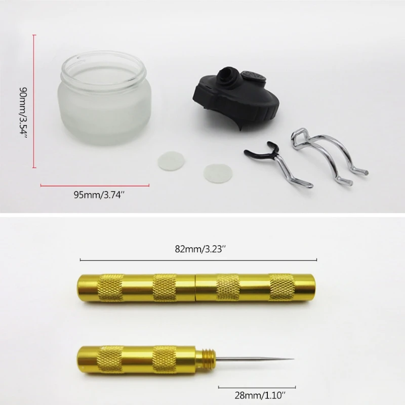 

Main Airbrush 4-piece Mini Cleaning Brush Kit With Dredging Needle Cleaning Pot 2 Replaceable Dredging Needle Sets