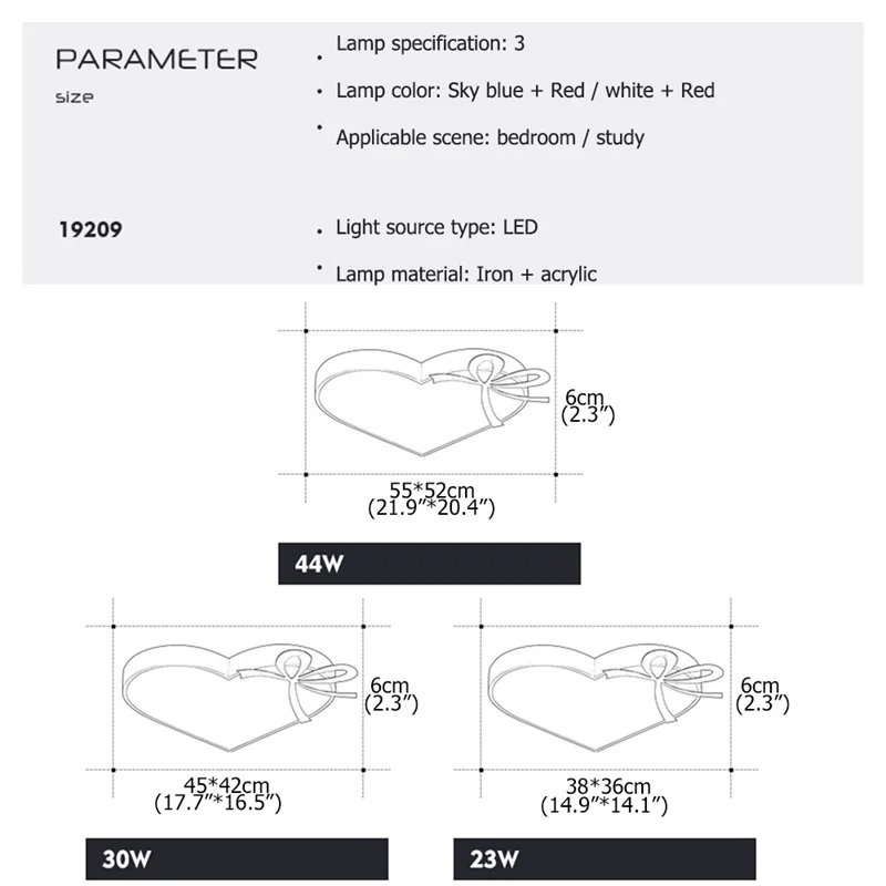 

WPD Children's Ceiling Lamp Love Modern Fashion Suitable For Children's Room Bedroom Kindergarten
