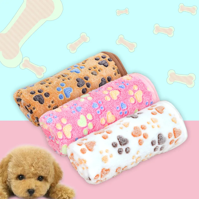Теплые одеяла для собак зимняя кровать мягкий коврик домашних животных щенок