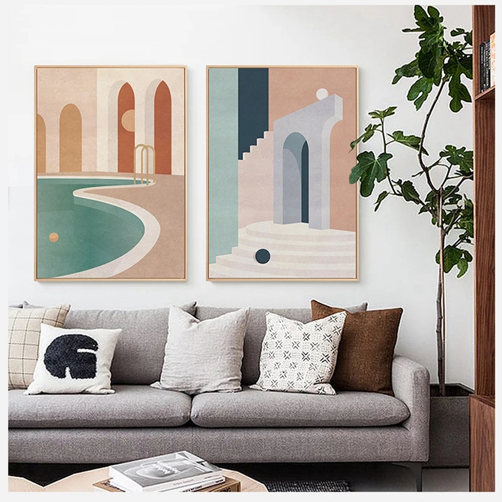 DIY картина по цифрам Современный домашний декор Раскраска номерам Morandi натюрморт