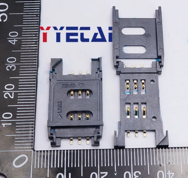 

NEW SIM card holder Plastic 6P flip cover 2.54-1 2.5 pitch